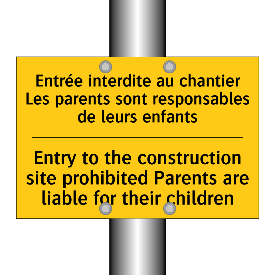 Entrée interdite au chantier Les /.../ - Entry to the construction site /.../