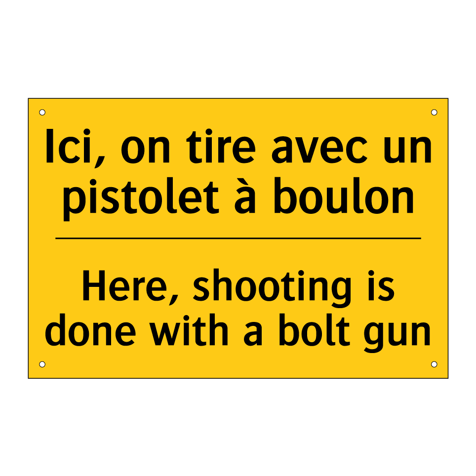 Ici, on tire avec un pistolet /.../ - Here, shooting is done with a /.../