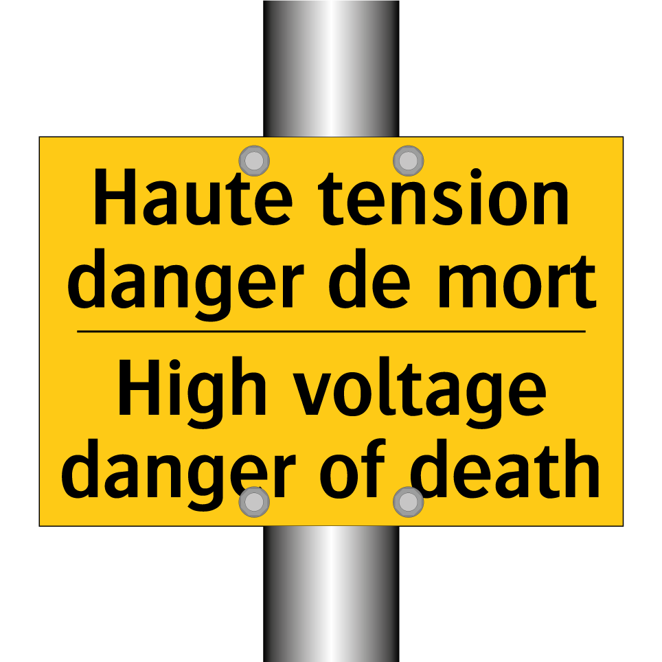 Haute tension danger de mort - High voltage danger of death