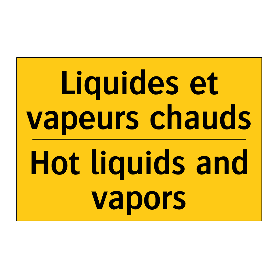 Liquides et vapeurs chauds - Hot liquids and vapors