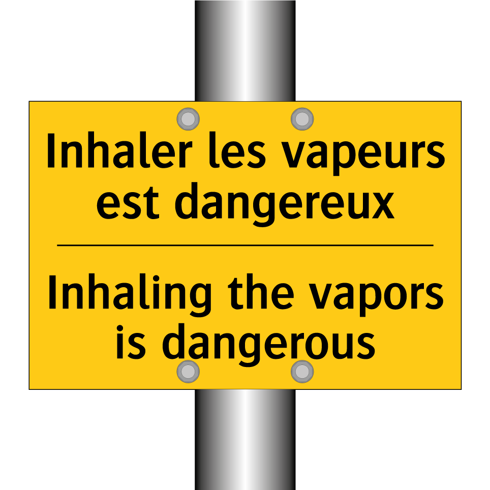 Inhaler les vapeurs est dangereux /.../ - Inhaling the vapors is dangerous /.../