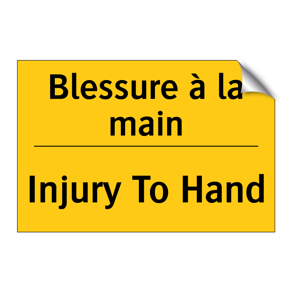 Blessure à la main - Injury To Hand