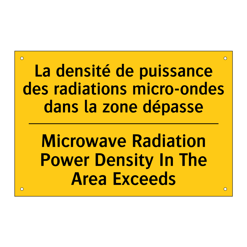 La densité de puissance des radiations /.../ - Microwave Radiation Power Density /.../