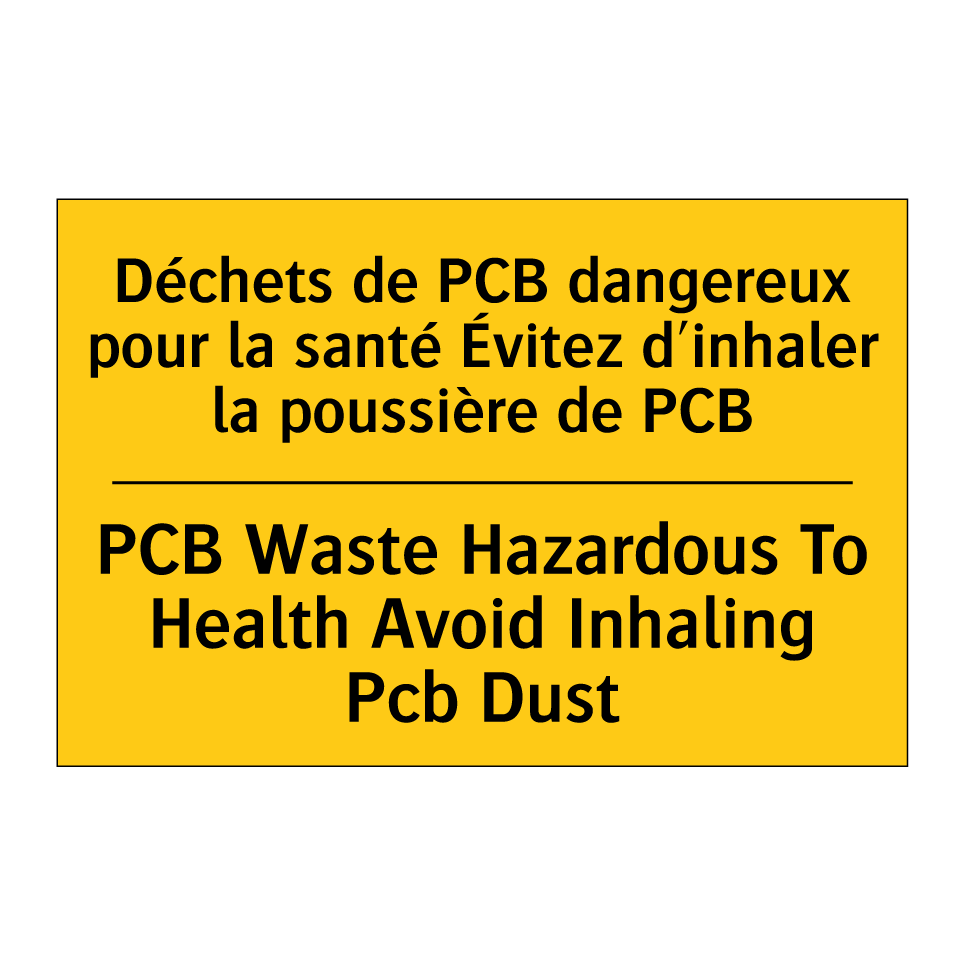 Déchets de PCB dangereux pour /.../ - PCB Waste Hazardous To Health /.../