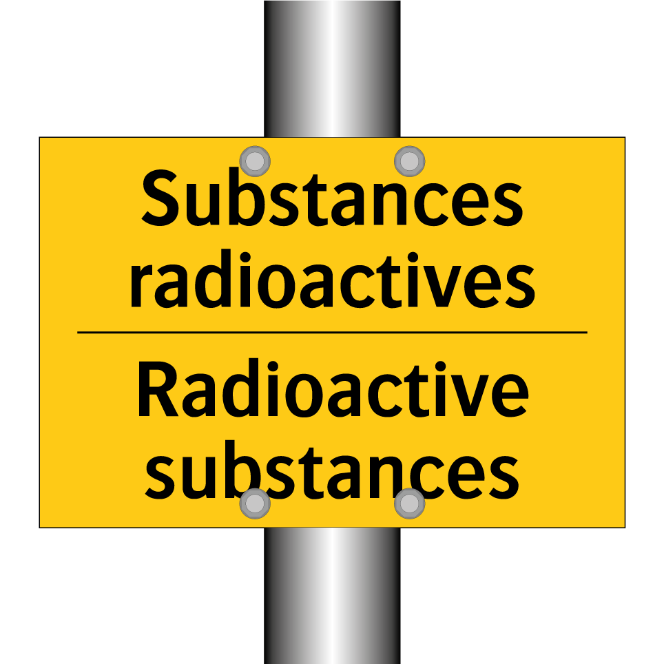 Substances radioactives - Radioactive substances