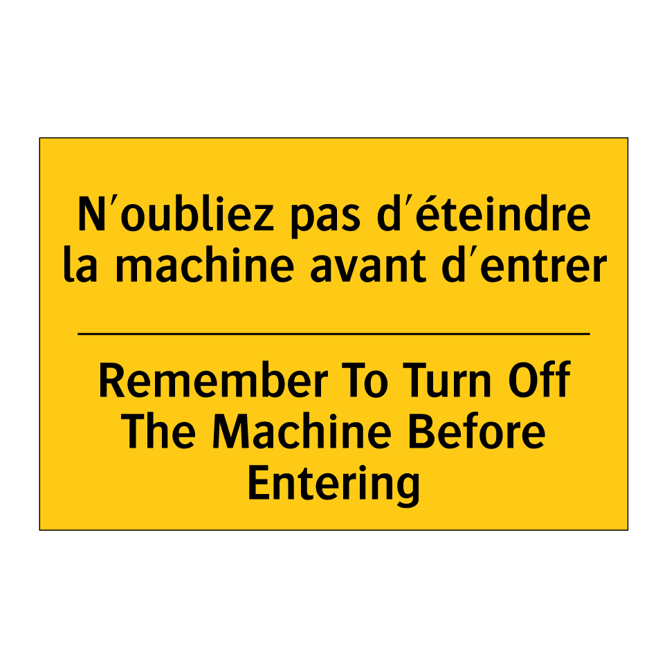 N'oubliez pas d'éteindre la machine /.../ - Remember To Turn Off The Machine /.../