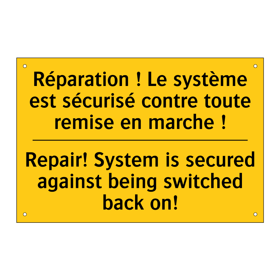 Réparation ! Le système est sécurisé /.../ - Repair! System is secured against /.../