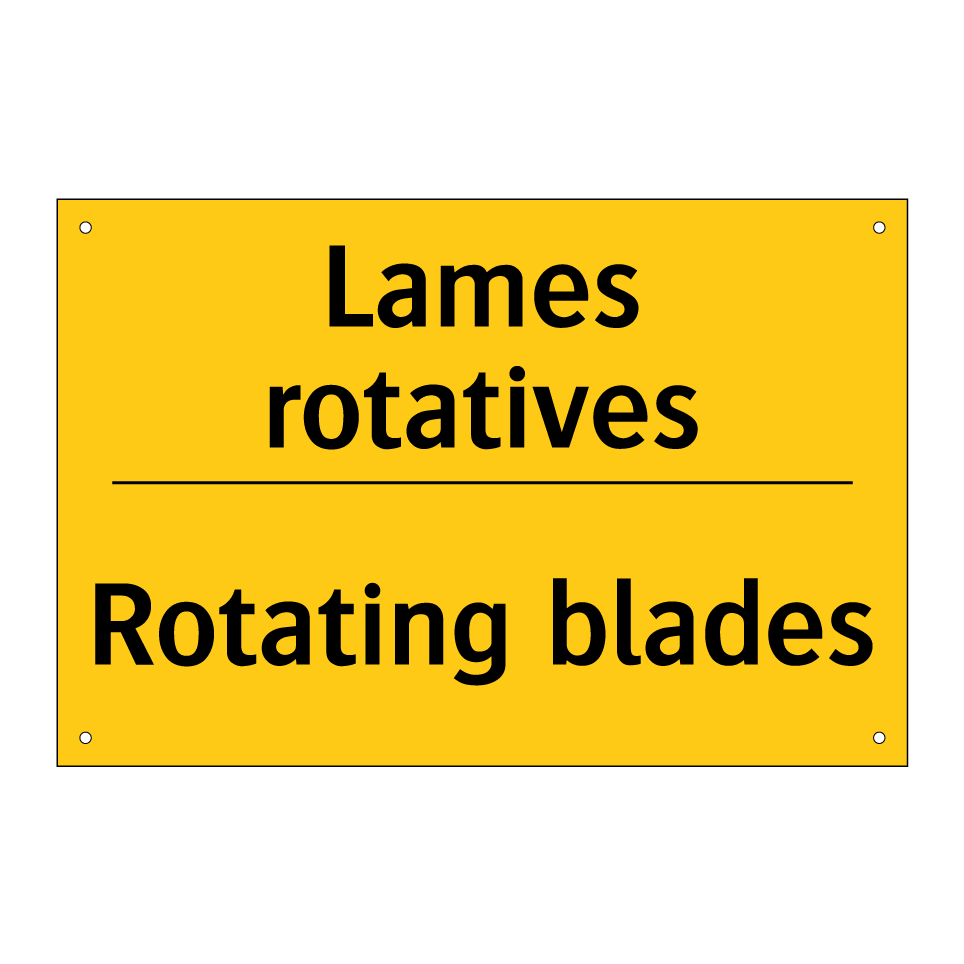 Lames rotatives - Rotating blades