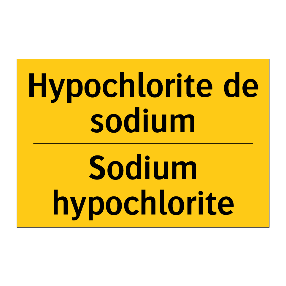 Hypochlorite de sodium - Sodium hypochlorite