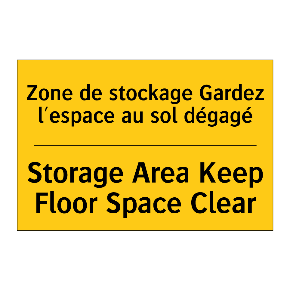 Zone de stockage Gardez l'espace /.../ - Storage Area Keep Floor Space /.../