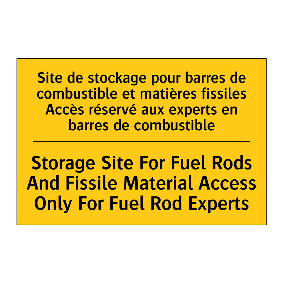 Site de stockage pour barres de /.../ - Storage Site For Fuel Rods And /.../