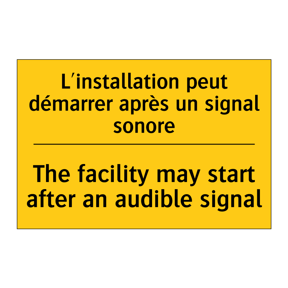 L'installation peut démarrer après /.../ - The facility may start after an /.../