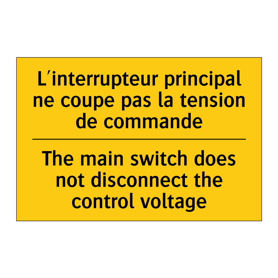 L'interrupteur principal ne coupe /.../ - The main switch does not disconnect /.../
