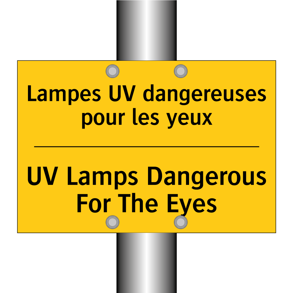 Lampes UV dangereuses pour les /.../ - UV Lamps Dangerous For The Eyes /.../