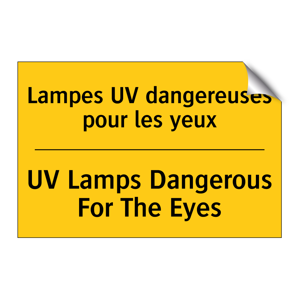 Lampes UV dangereuses pour les /.../ - UV Lamps Dangerous For The Eyes /.../
