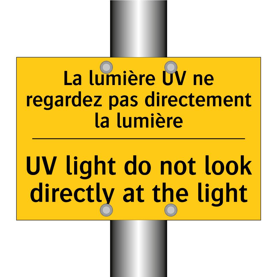 La lumière UV ne regardez pas /.../ - UV light do not look directly /.../