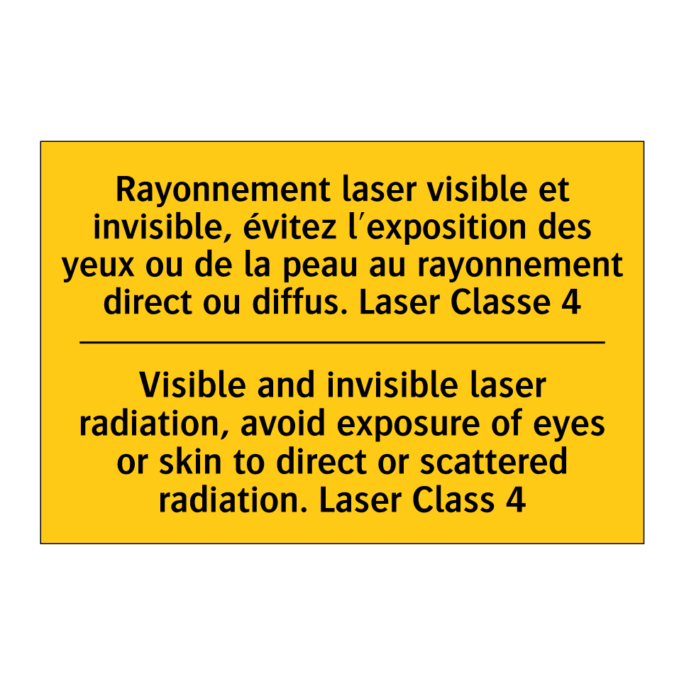 Rayonnement laser visible et invisible, /.../ - Visible and invisible laser radiation, /.../