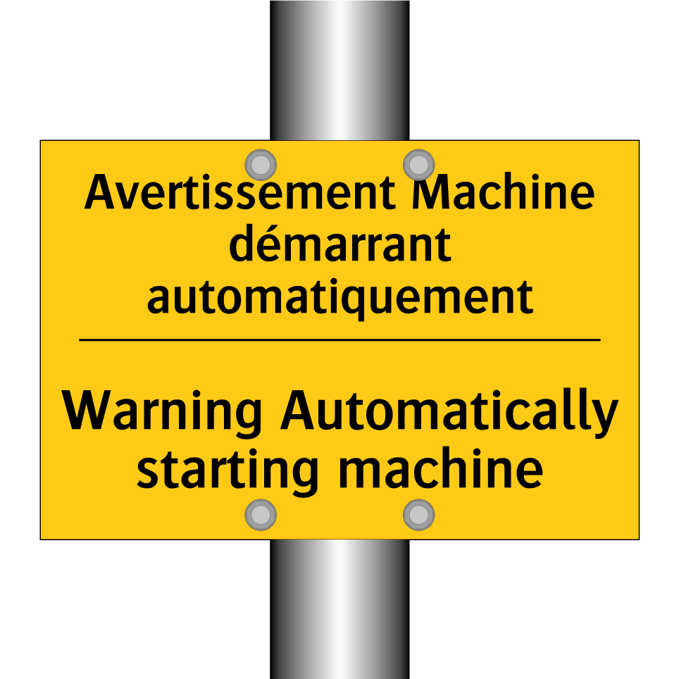 Avertissement Machine démarrant /.../ - Warning Automatically starting /.../