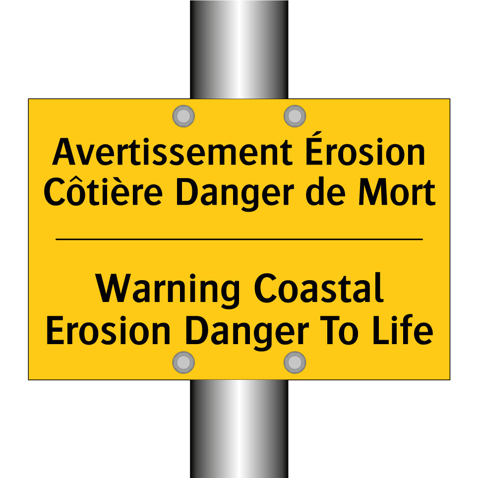 Avertissement Érosion Côtière /.../ - Warning Coastal Erosion Danger /.../