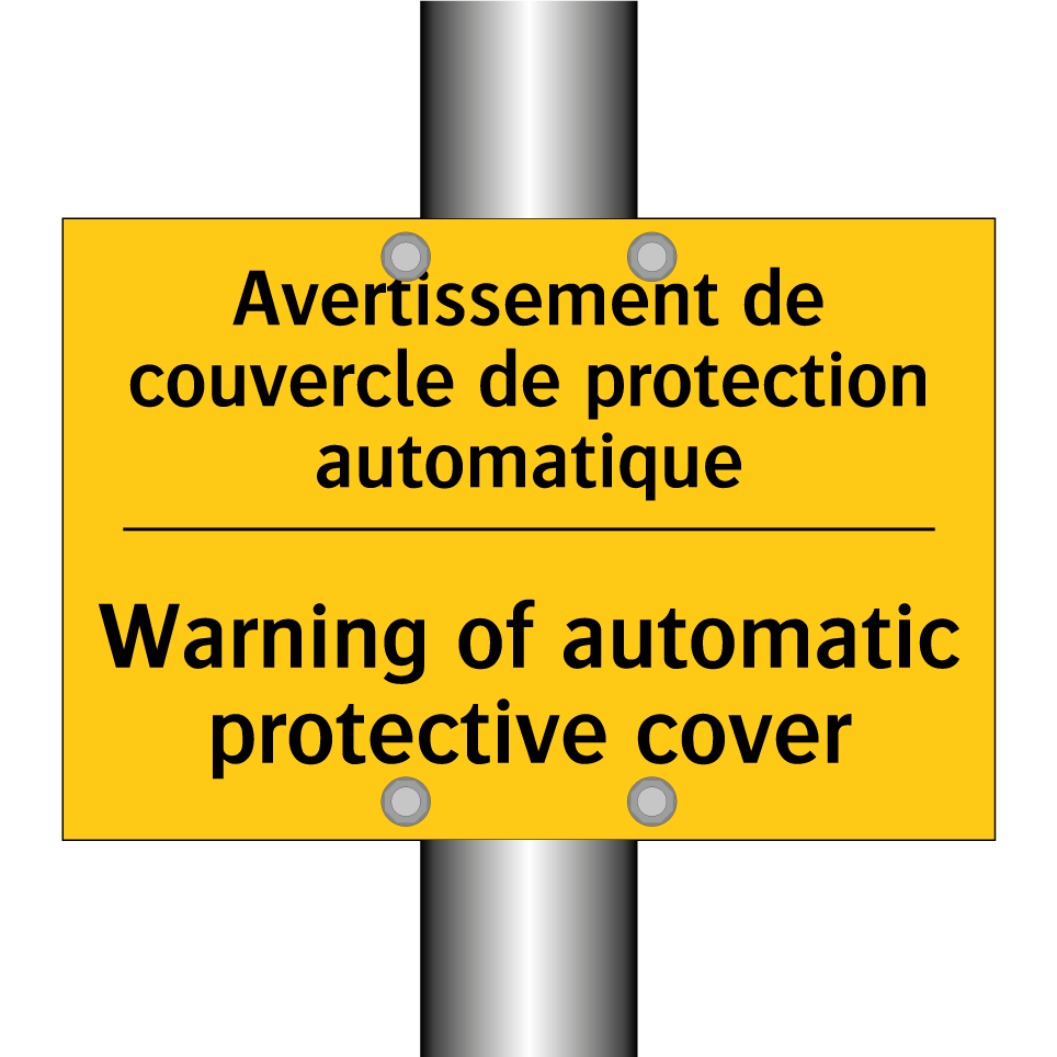 Avertissement de couvercle de /.../ - Warning of automatic protective /.../
