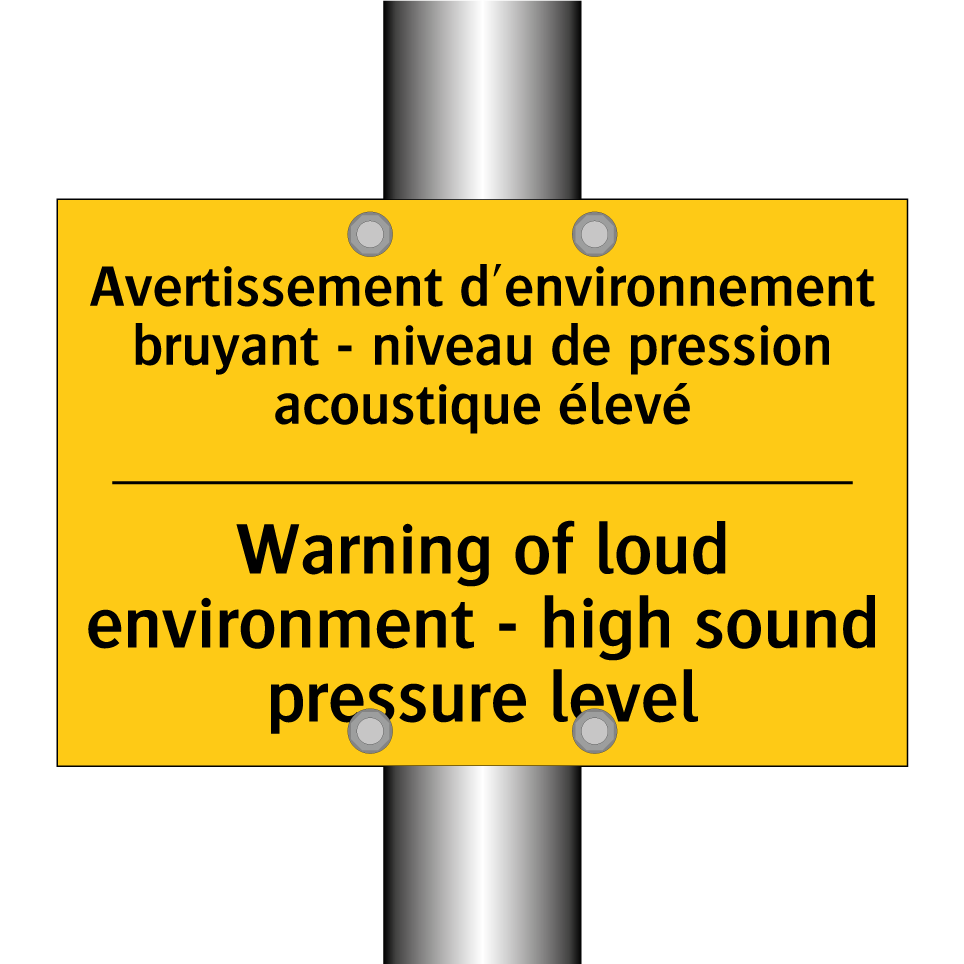 Avertissement d'environnement /.../ - Warning of loud environment - /.../