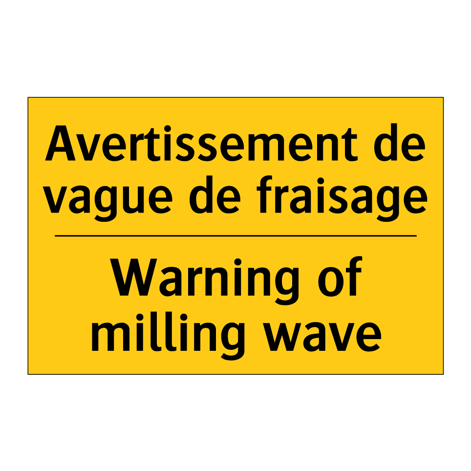 Avertissement de vague de fraisage /.../ - Warning of milling wave