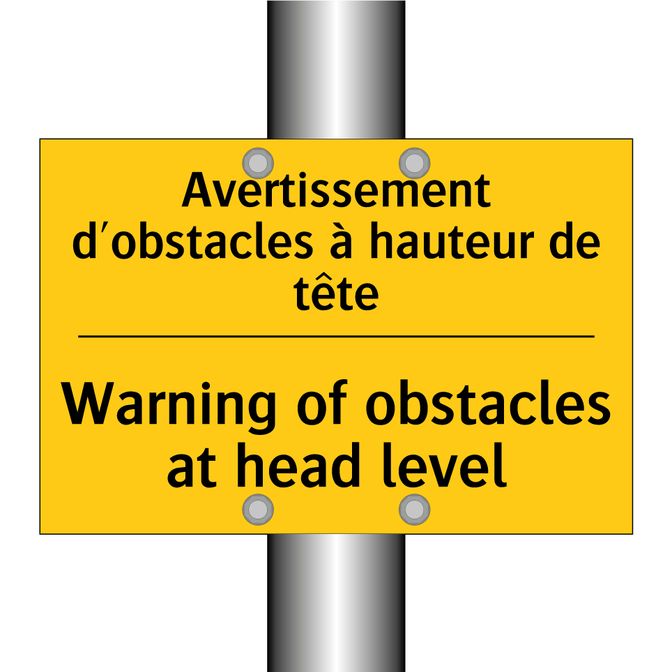 Avertissement d'obstacles à hauteur /.../ - Warning of obstacles at head level /.../