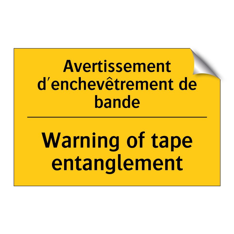 Avertissement d'enchevêtrement /.../ - Warning of tape entanglement