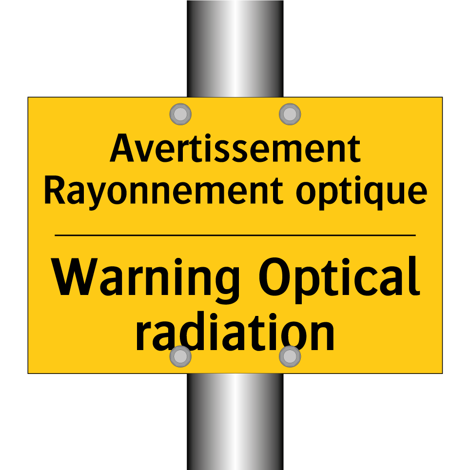 Avertissement Rayonnement optique /.../ - Warning Optical radiation