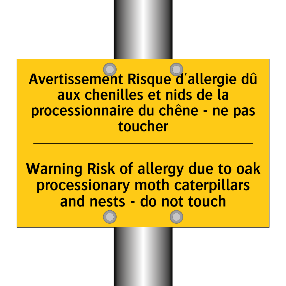 Avertissement Risque d'allergie /.../ - Warning Risk of allergy due to /.../