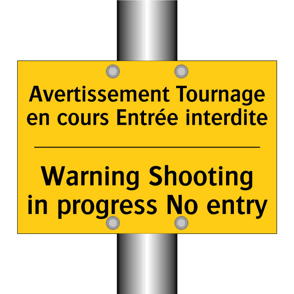 Avertissement Tournage en cours /.../ - Warning Shooting in progress No /.../