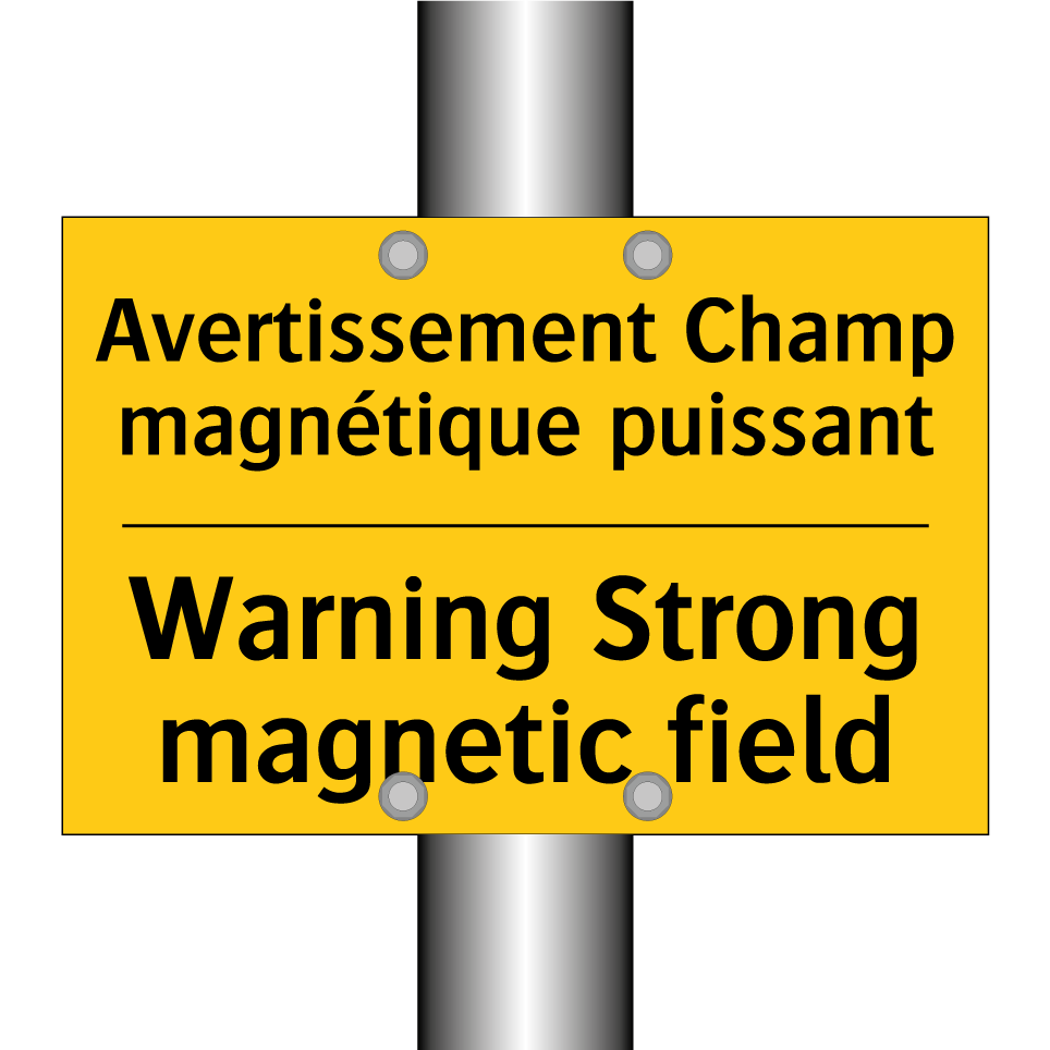Avertissement Champ magnétique /.../ - Warning Strong magnetic field