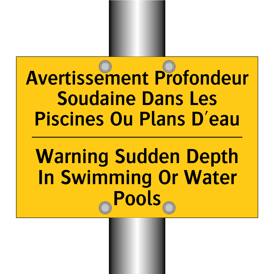 Avertissement Profondeur Soudaine /.../ - Warning Sudden Depth In Swimming /.../