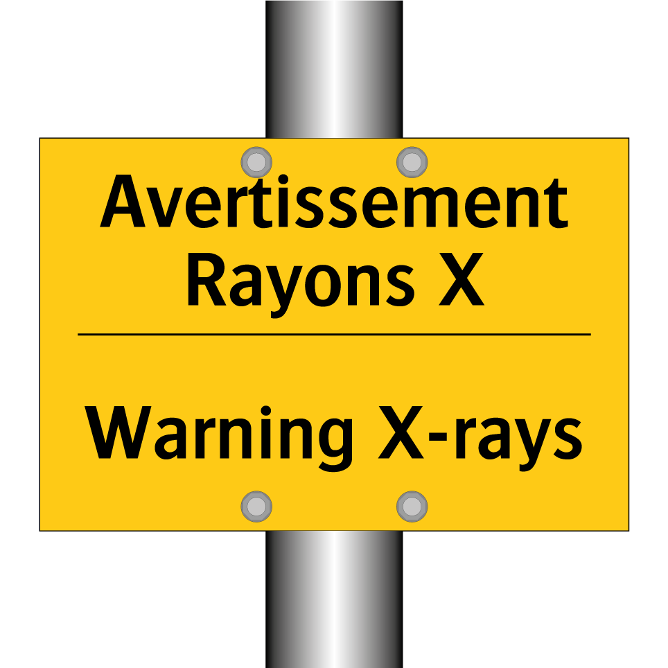 Avertissement Rayons X - Warning X-rays
