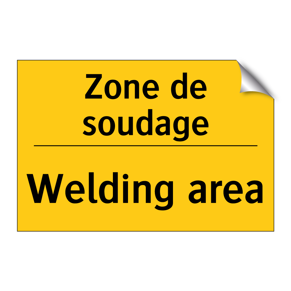 Zone de soudage - Welding area