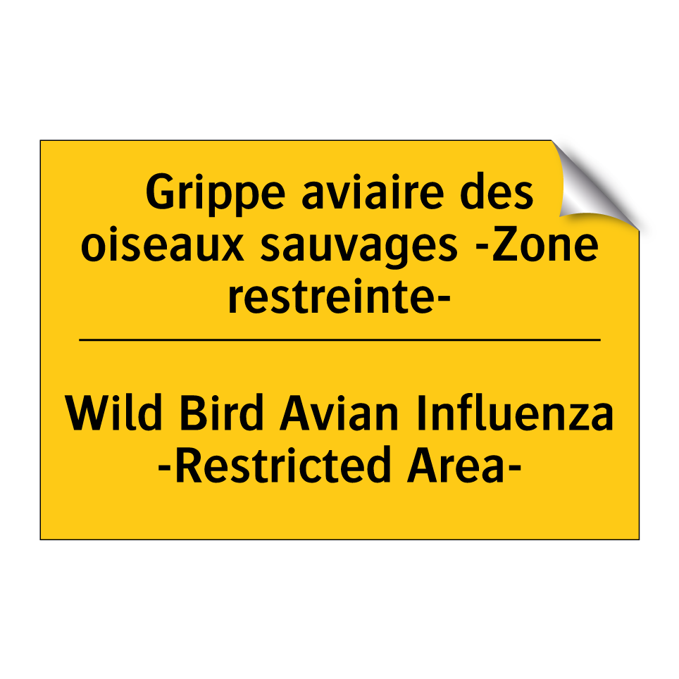 Grippe aviaire des oiseaux sauvages /.../ - Wild Bird Avian Influenza -Restricted /.../