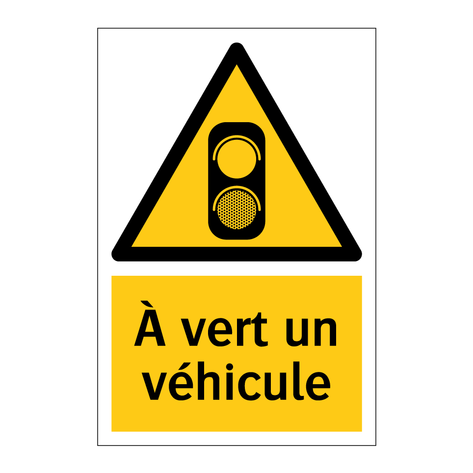 À vert un véhicule