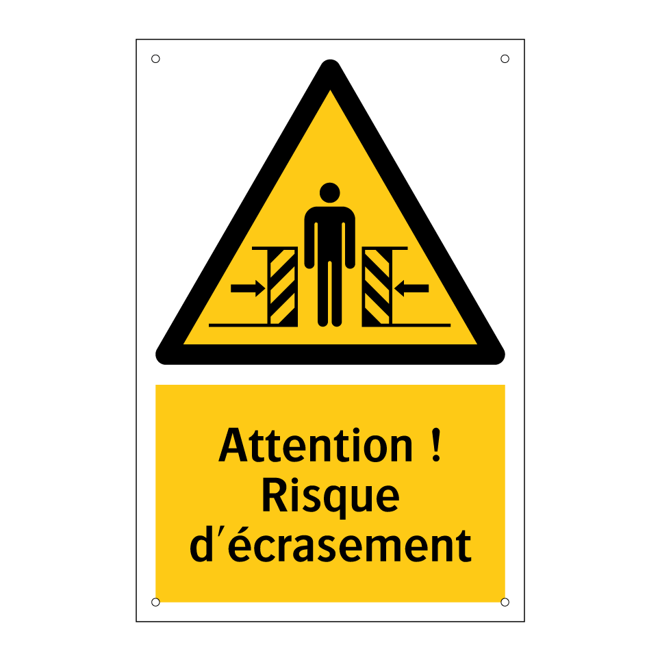 Attention ! Risque d'écrasement
