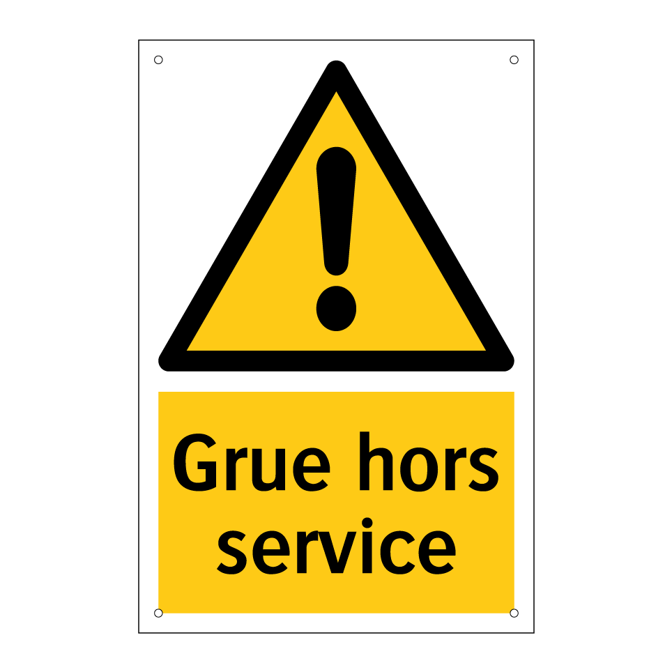 Grue hors service