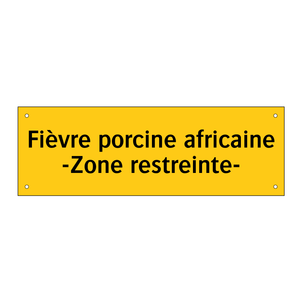 Fièvre porcine africaine -Zone restreinte-