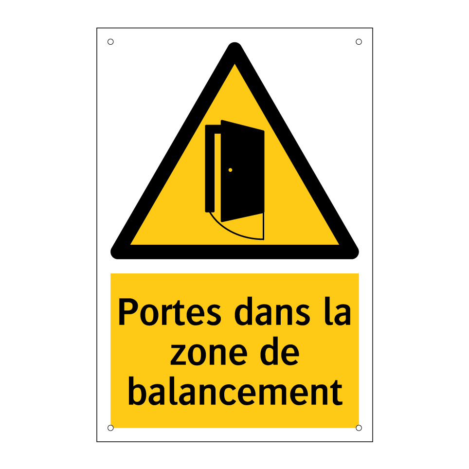 Portes dans la zone de balancement