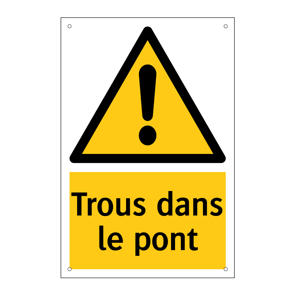 Trous dans le pont