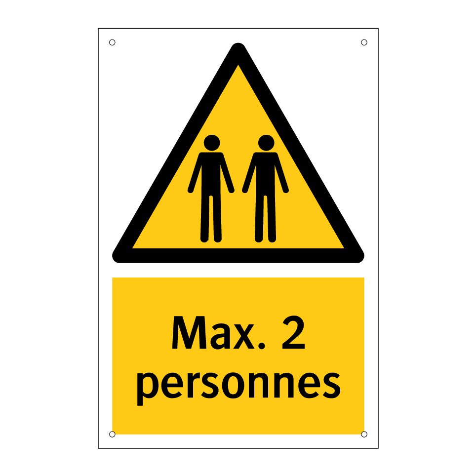 Max. 2 personnes