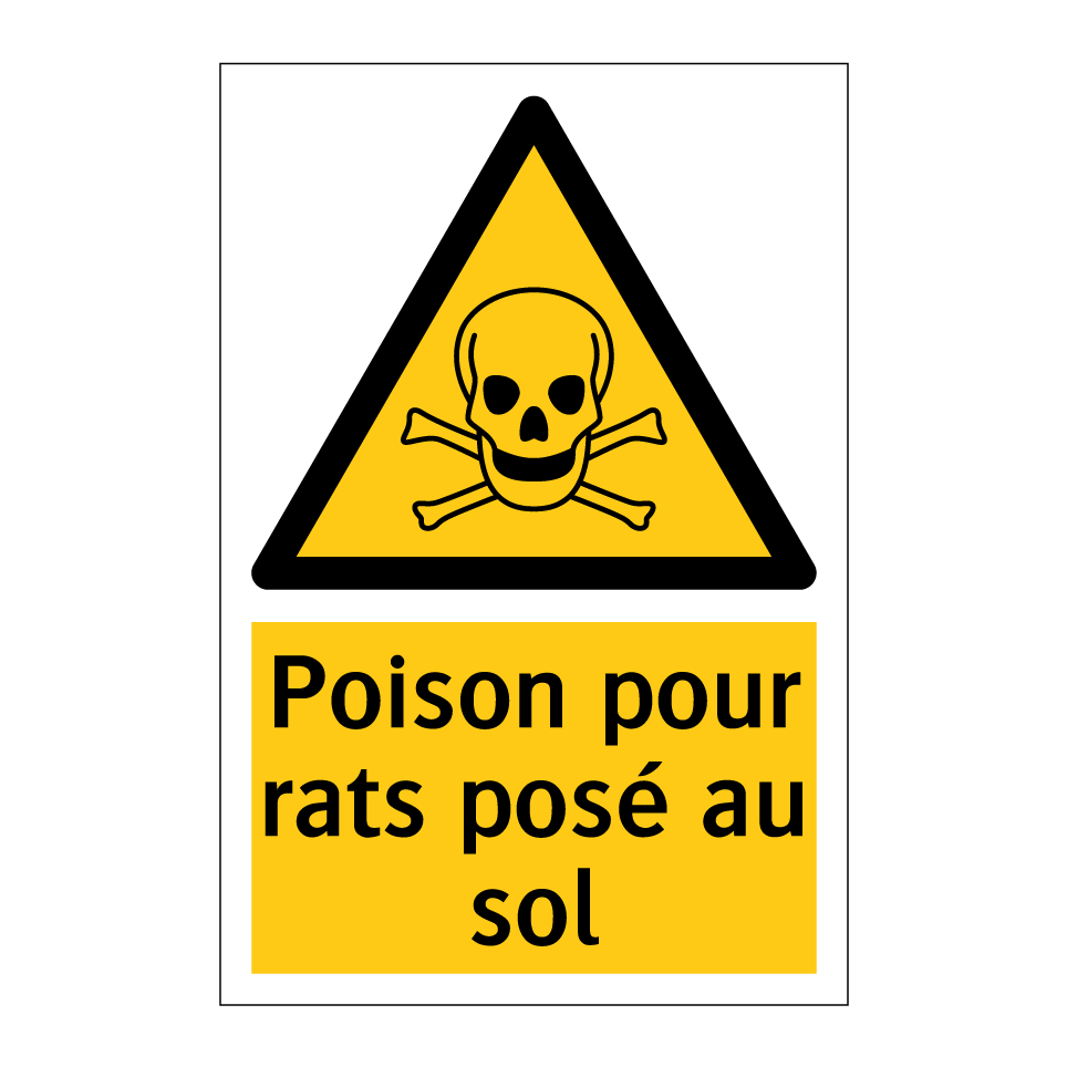 Poison pour rats posé au sol