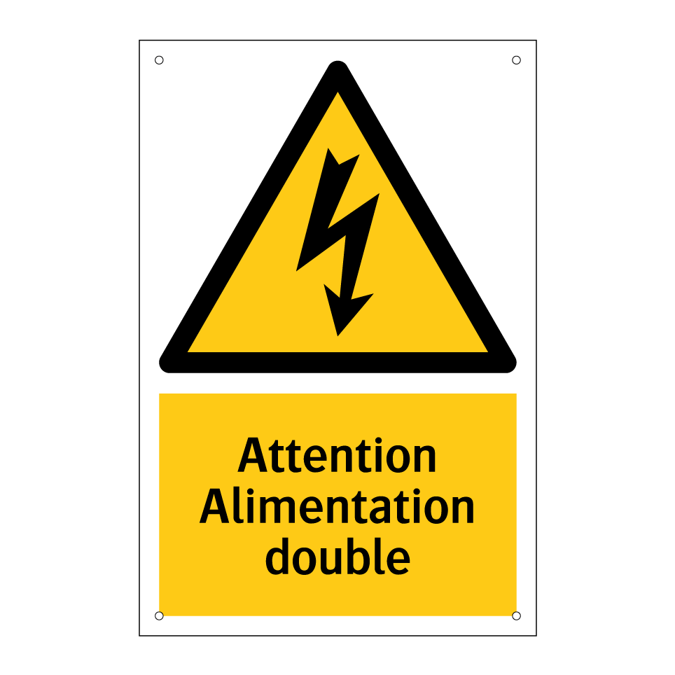 Attention Alimentation double