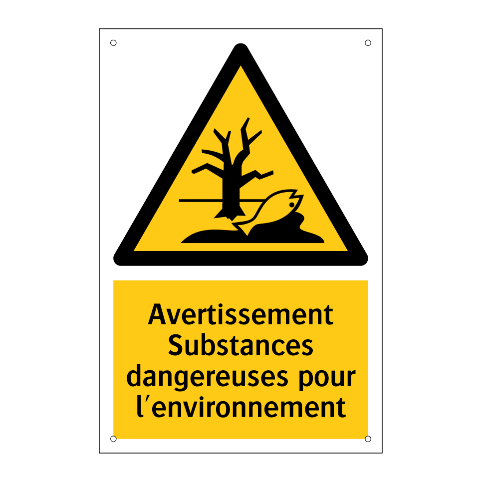 Avertissement Substances dangereuses pour l'environnement