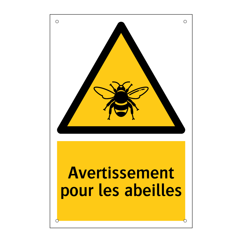 Avertissement pour les abeilles