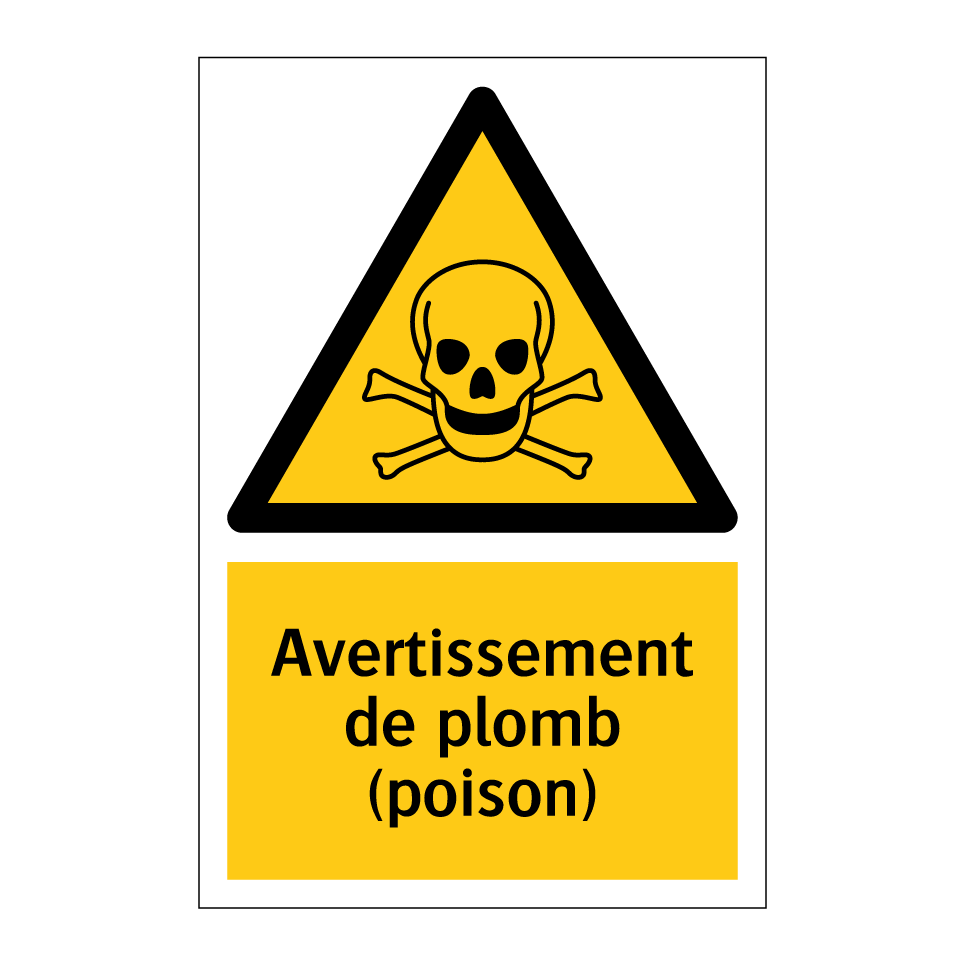 Avertissement de plomb (poison)