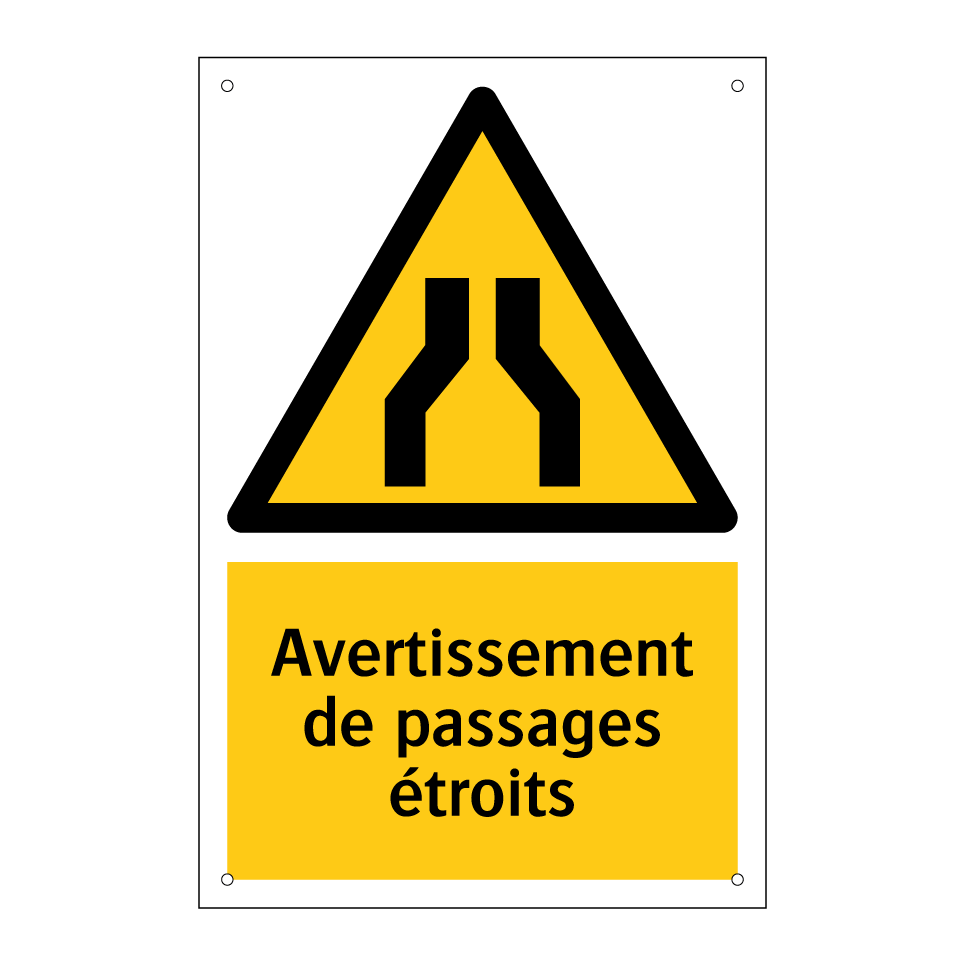 Avertissement de passages étroits