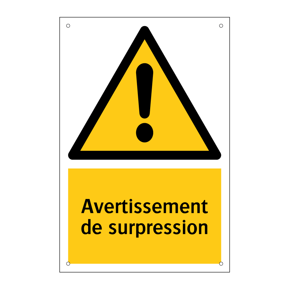Avertissement de surpression